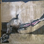 Stuhl - Mischtechnik auf Papier 70 x 50cm