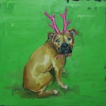 Hirsch ella - Öl auf Leinwand 60 x 60cm
